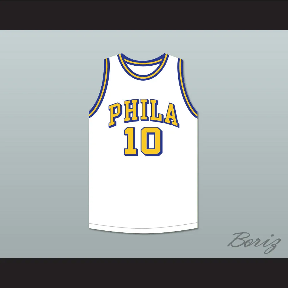 Joe Fulks 'Jumping Joe' 10 Philadelphia Warriors White Basketball Jersey 2