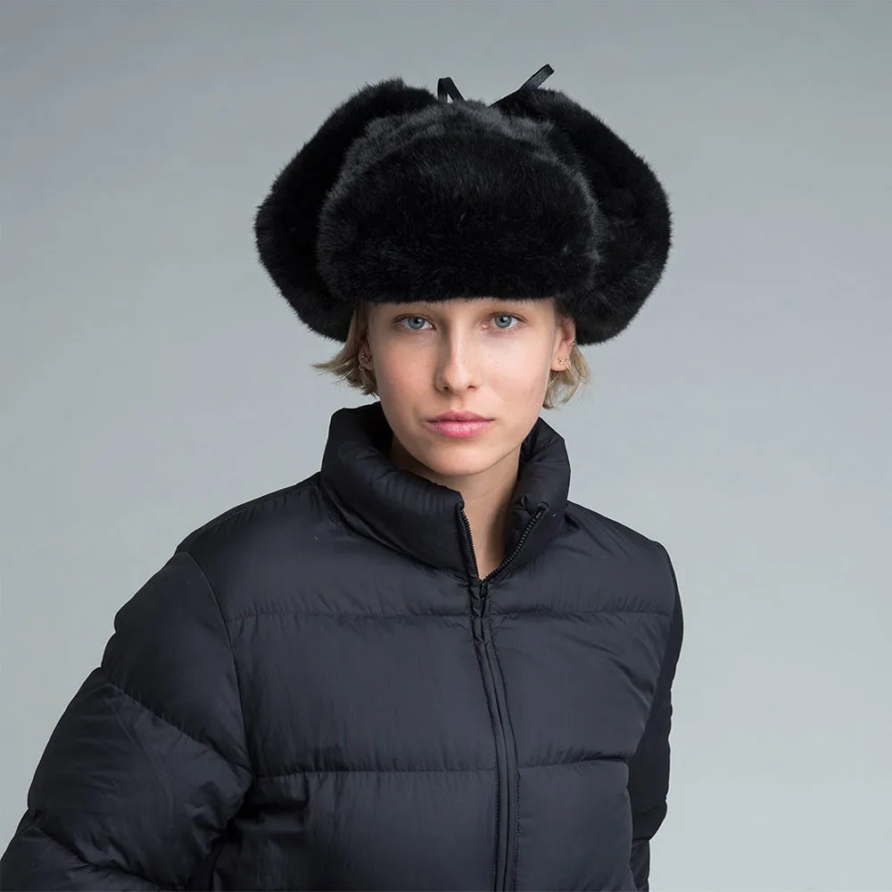 Kangol - Faux Fur Trapper - Beanie - Black
