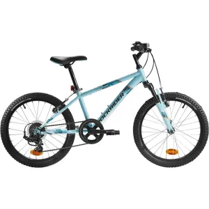 Kids' 20-inch, 6-speed, suspension fork mountain bike, yellow
