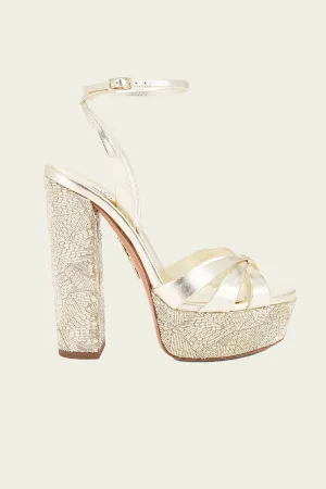 La Nuit Sandal Plateau in Platino