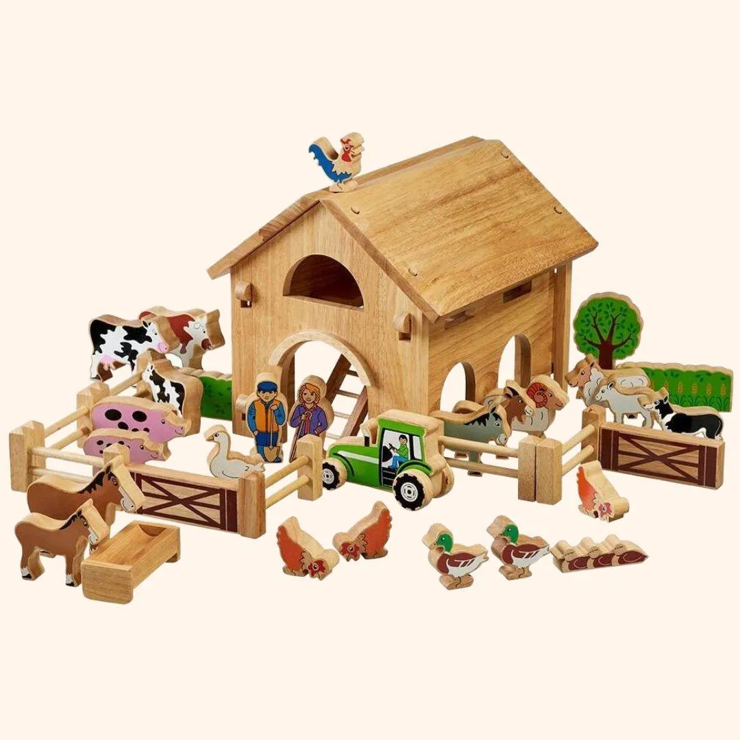 Lanka Kade Deluxe Farm Barn Set with Colourful Characters