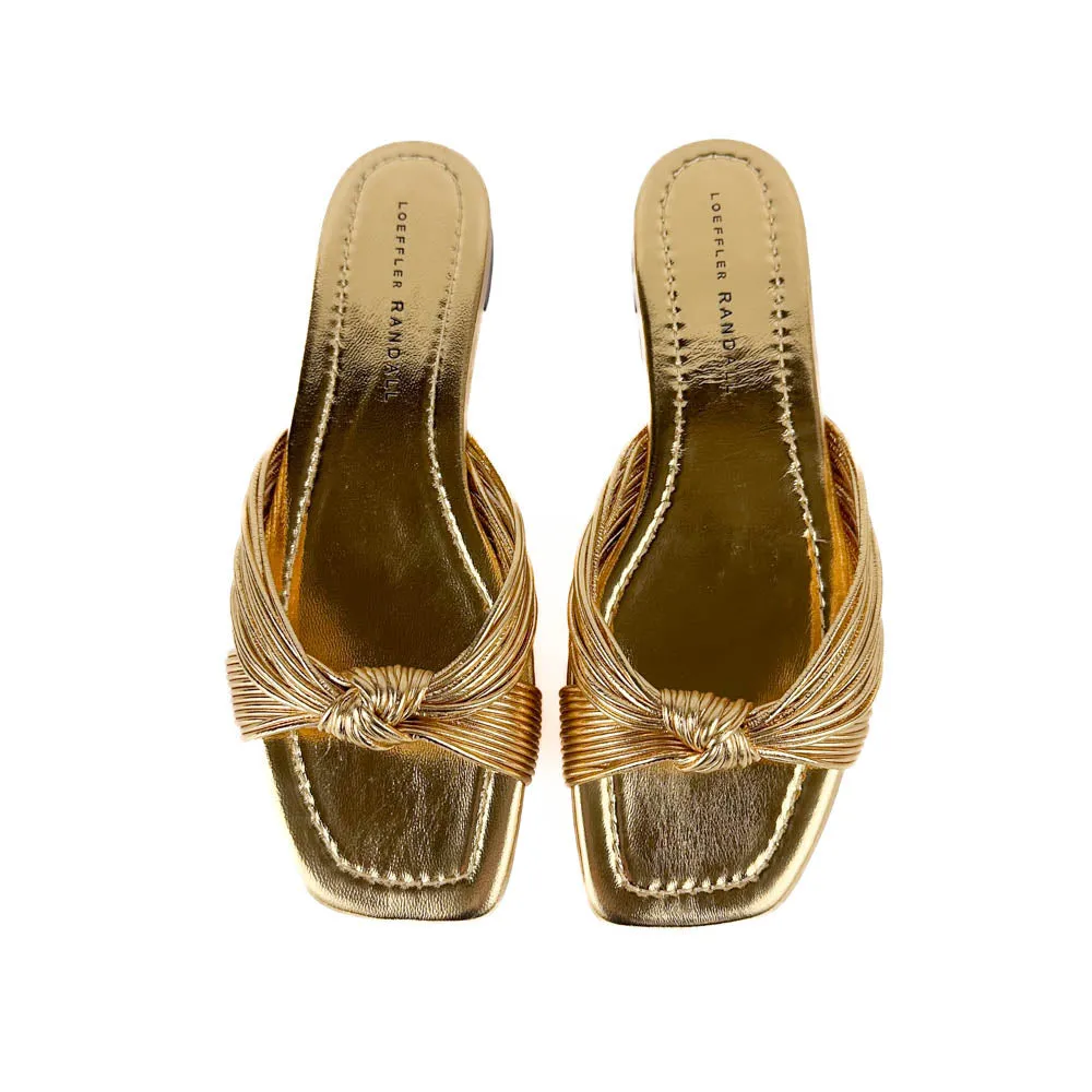 Loeffler Randall - Flossie Leather Flat Sandal (Champagne)