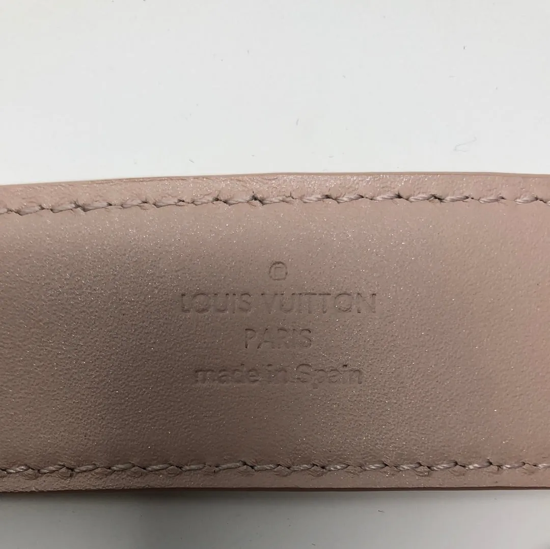 Louis Vuitton Patent Leather Beige Cuff with Gold hardware