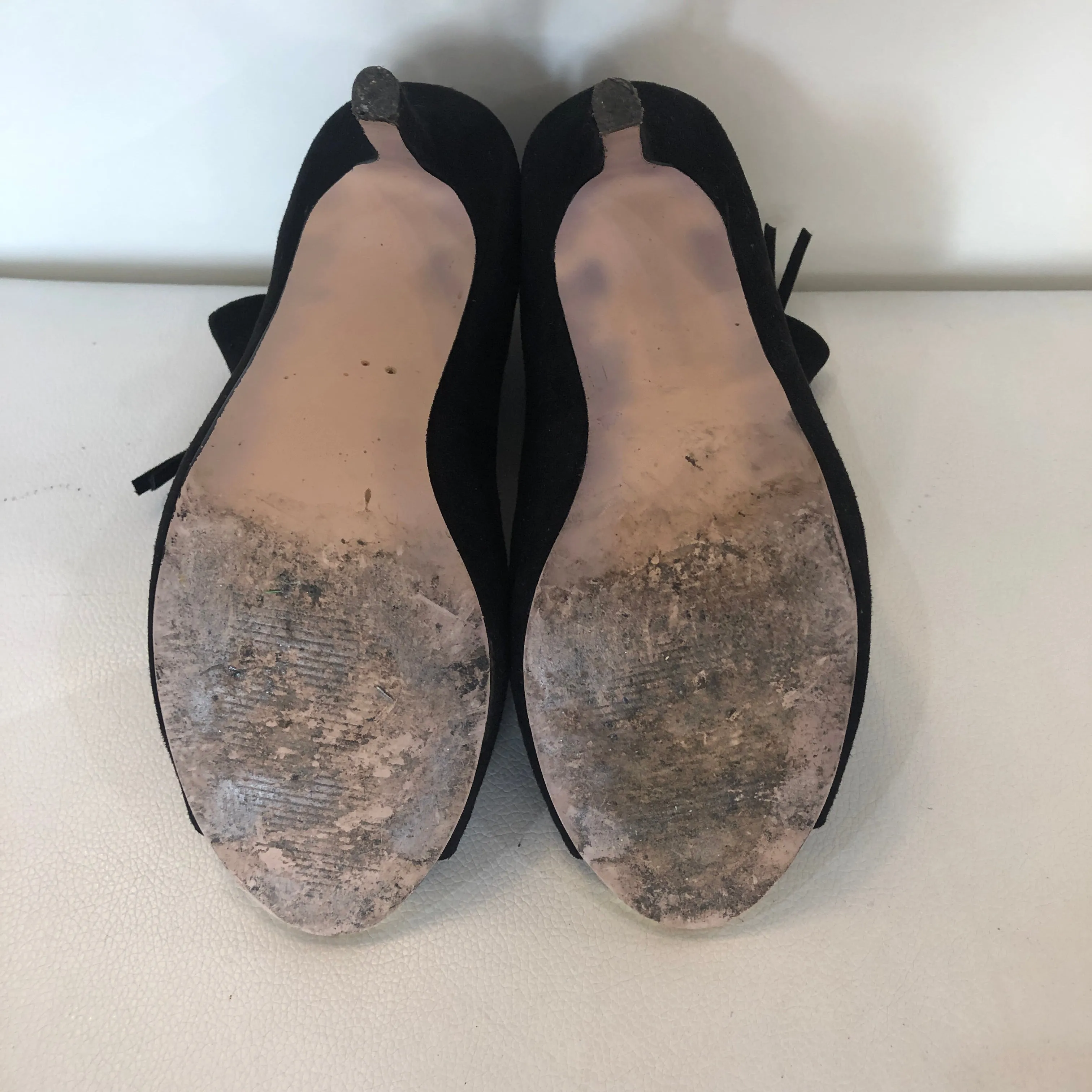 MADDEN GIRL Black Boot Open Toe Bootie Size 8