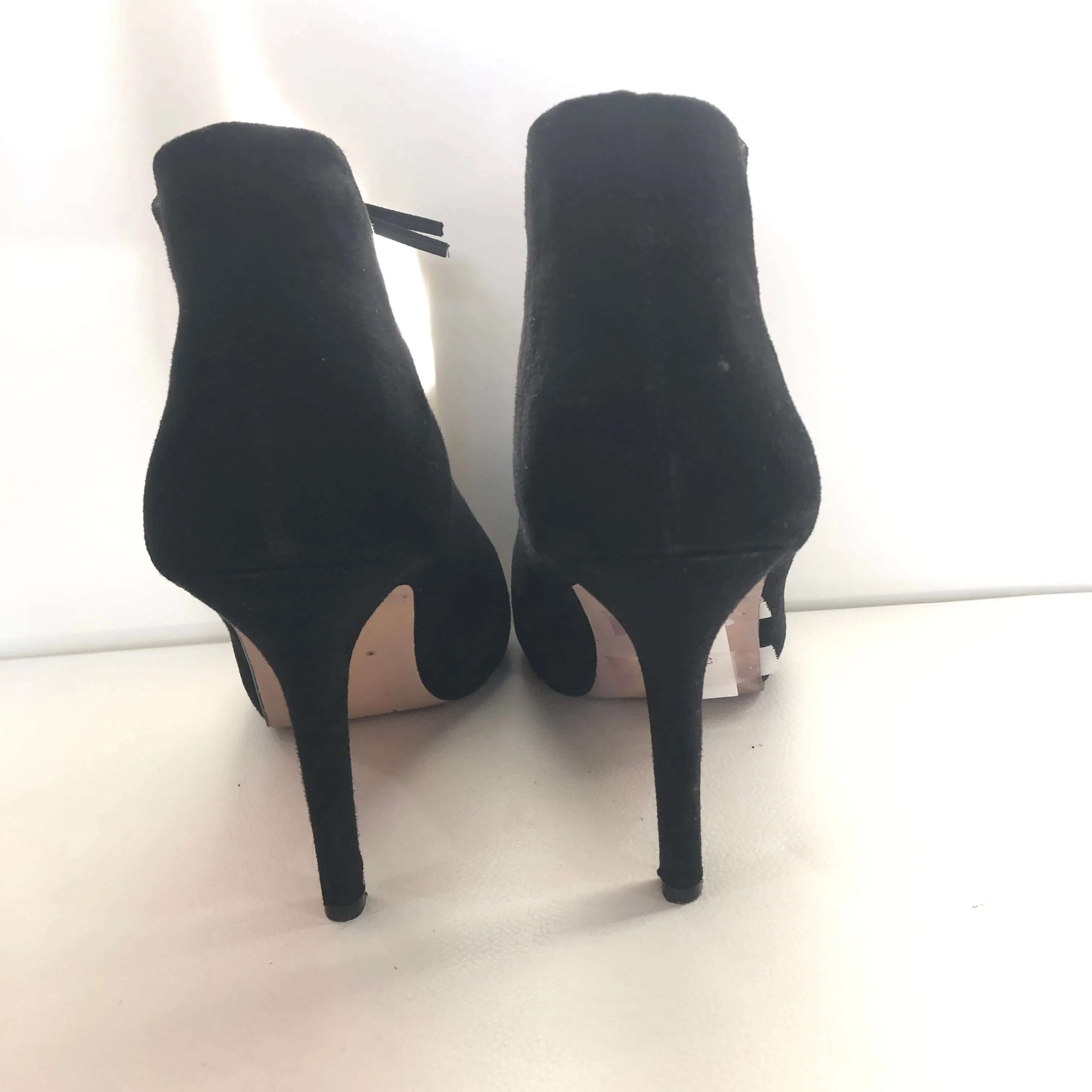 MADDEN GIRL Black Boot Open Toe Bootie Size 8