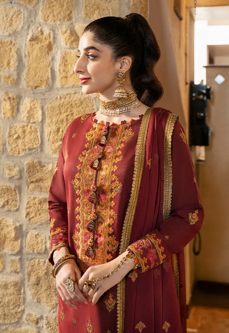 Maroon Pakistani Kameez salwar Suit Classical Embellished Dress