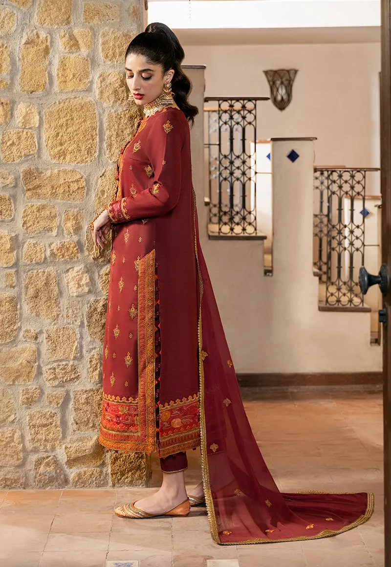 Maroon Pakistani Kameez salwar Suit Classical Embellished Dress