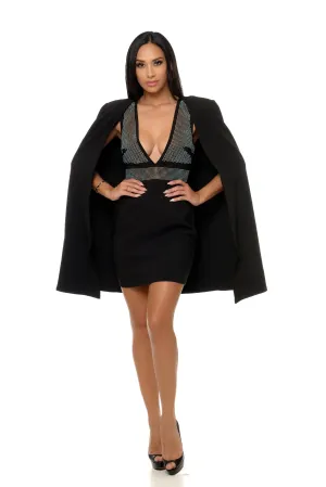 Maxine Cape Mini Dress