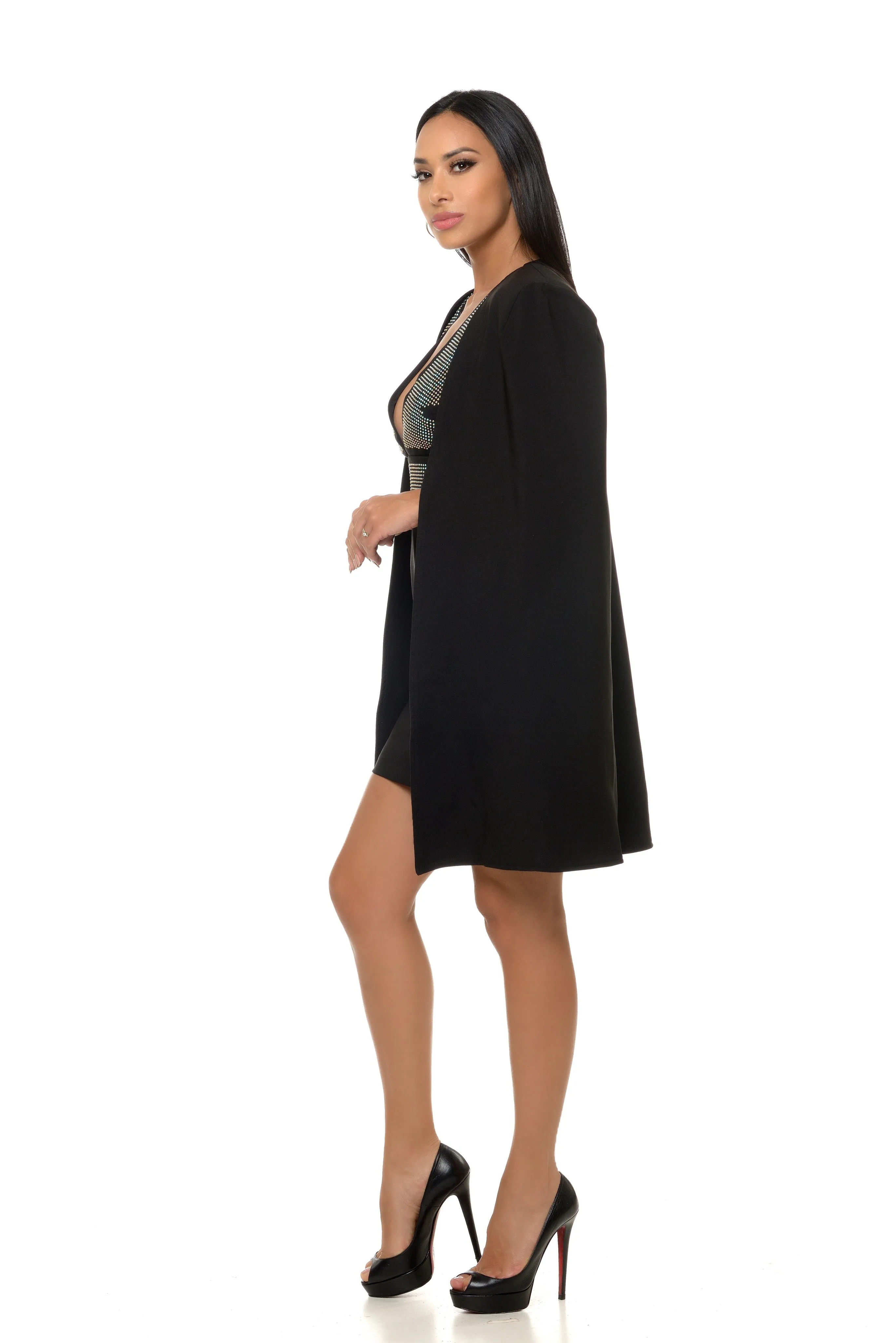 Maxine Cape Mini Dress