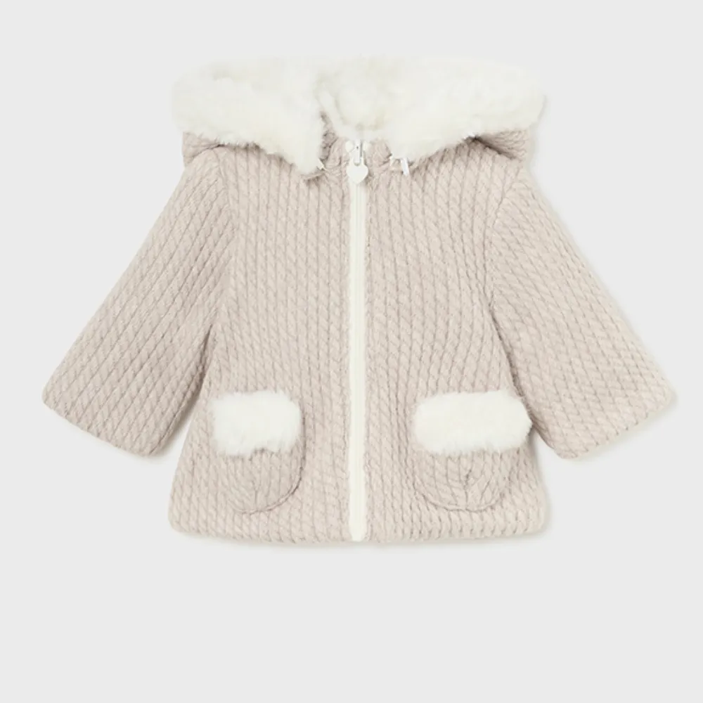Mayoral Unisex Beige Reversible Coat