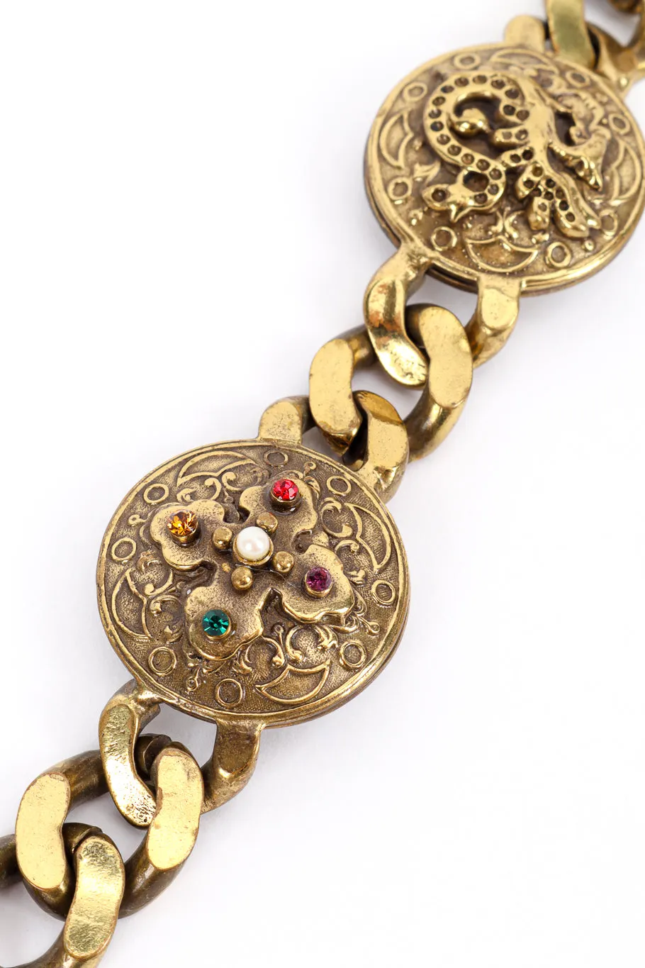 Medallion Necklace, Bracelet and Earring Set