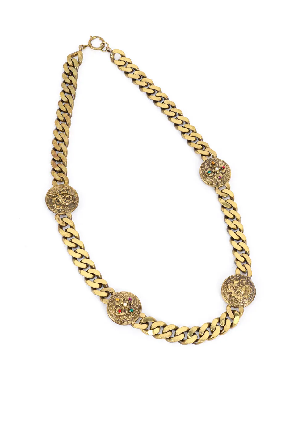 Medallion Necklace, Bracelet and Earring Set