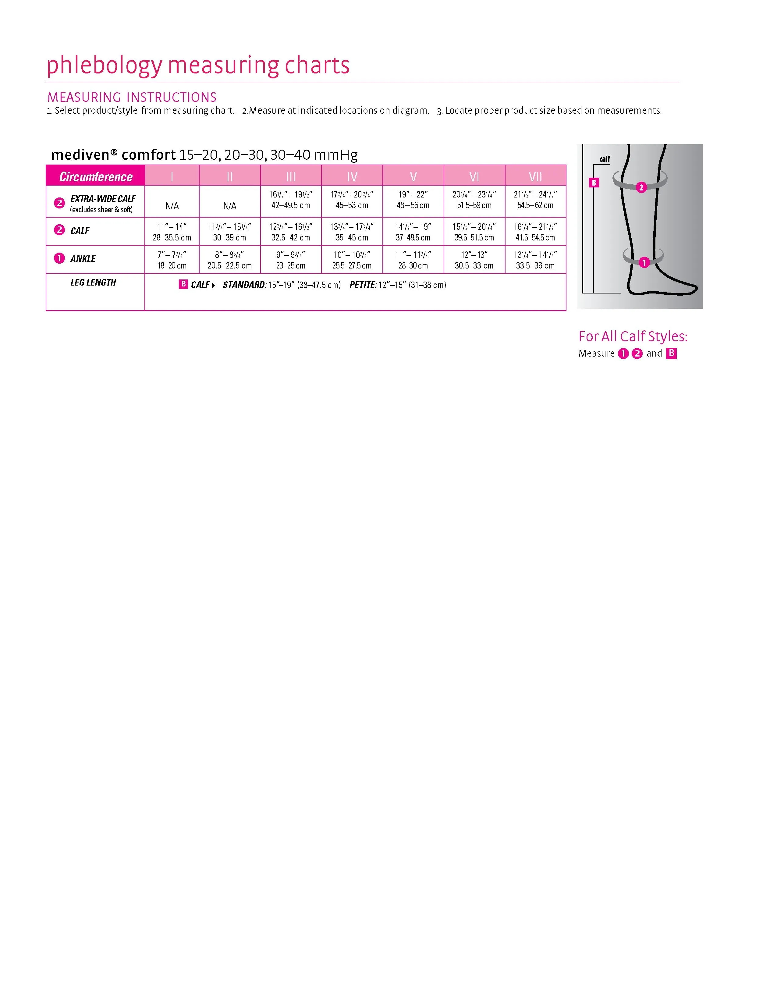 mediven comfort, 30-40 mmHg, Calf High, Open Toe