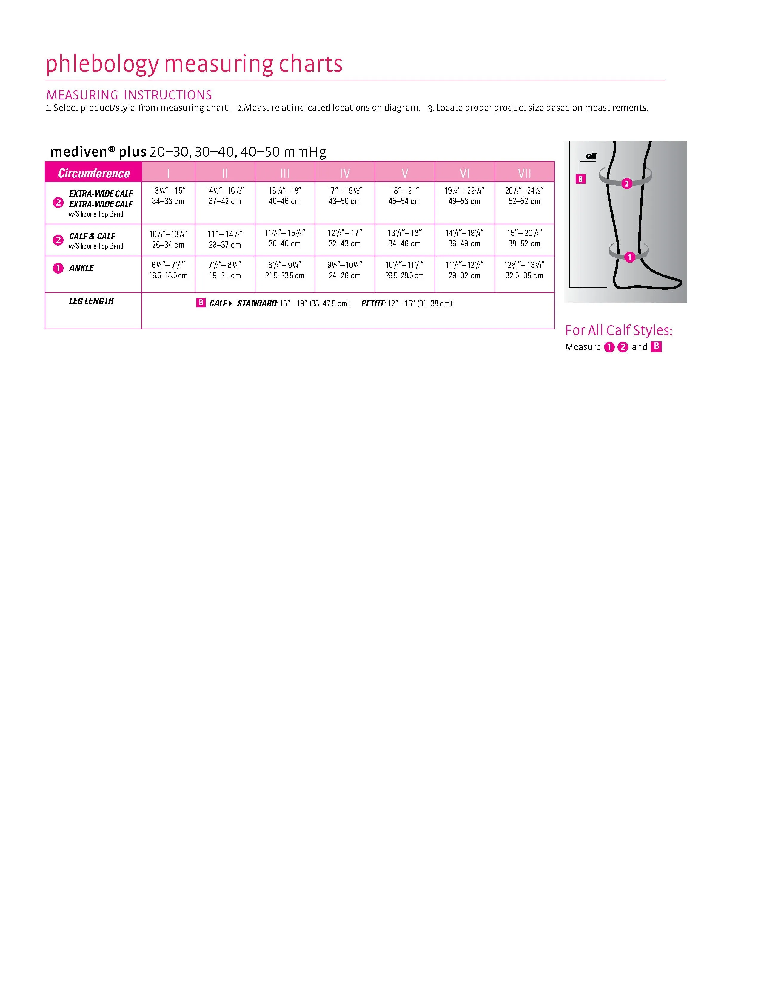 mediven plus, 20-30 mmHg, Calf High with Silicone Topband, Open Toe