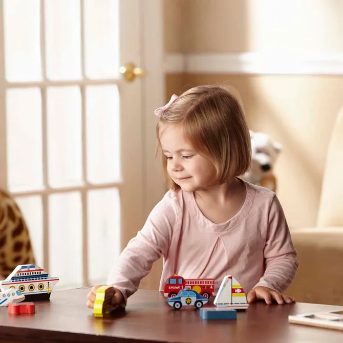 Melissa & Doug Vehicles Chunky Puzzle