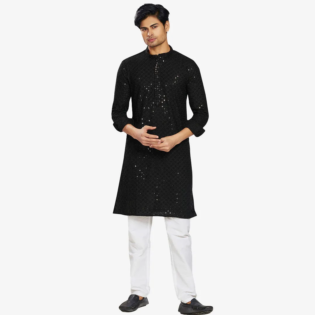 Men Embellished Regular Fit Kurta 