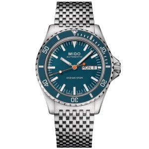 Mido Ocean Star Tribute Watch Blue 41mm Automatic Special Edition 75th Anniversary double strap m026.830.11.041.00