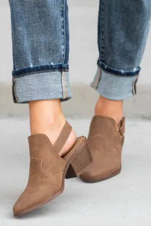 Montana Western Sling Back Heels