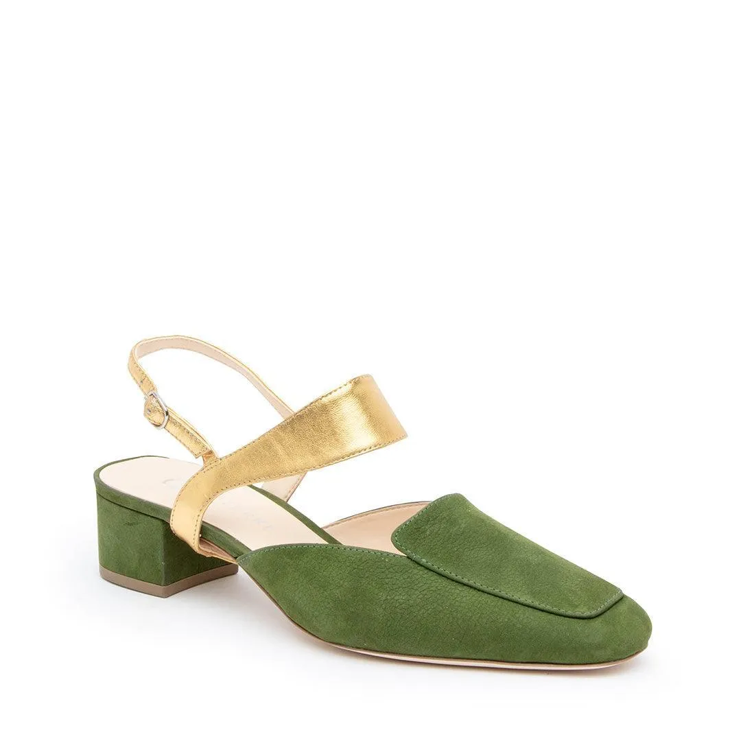 Moss Loafer   Gold Elsie Strap