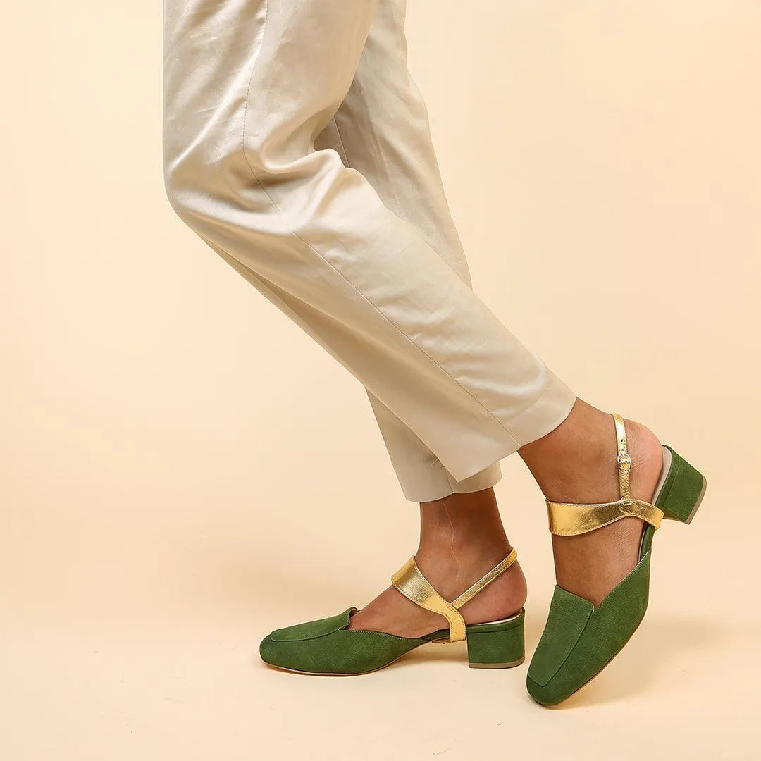 Moss Loafer   Gold Elsie Strap
