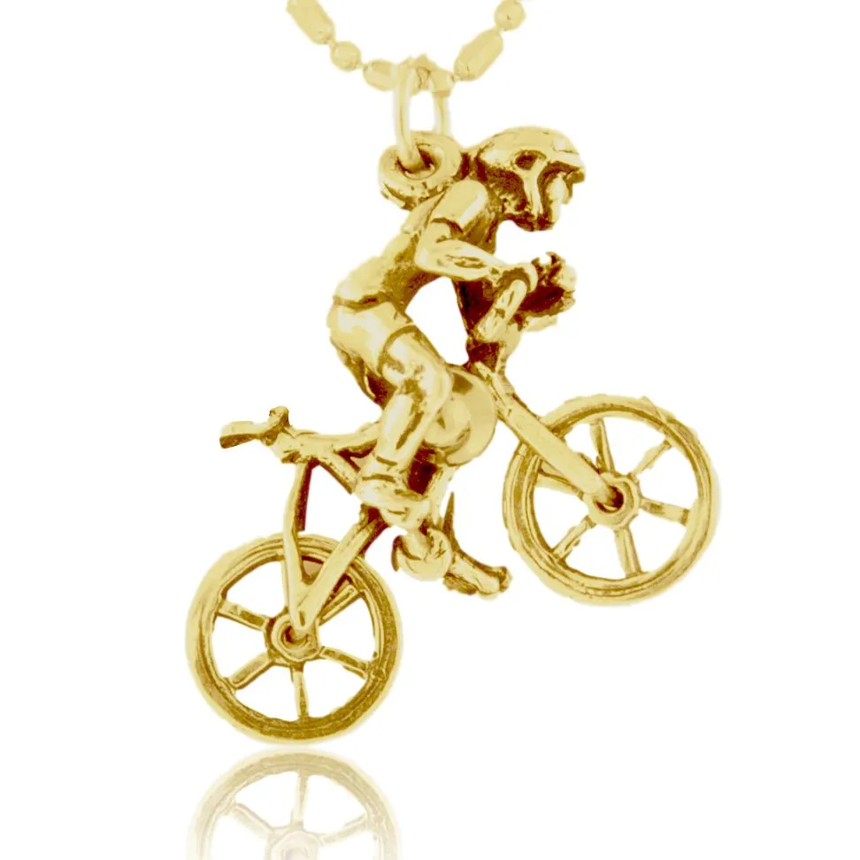 Mountain Bike Rider Charm