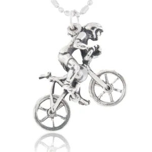 Mountain Bike Rider Charm