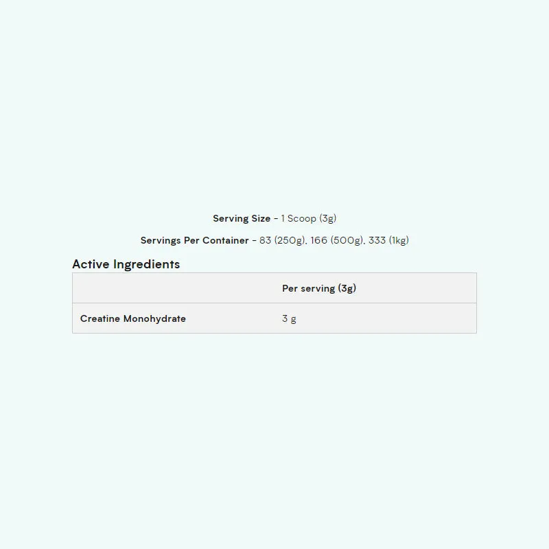 MyProtein Creatine Monohydrate