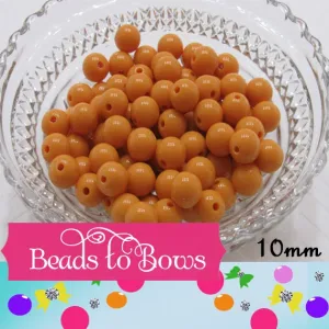 NEW 10mm Mustard Bubblegum bead, Chunky Beads, Round Solid Acrylic Beads, Bubble Gum Beads, Bubblegum Beads, Chunky Necklce Supply Beads
