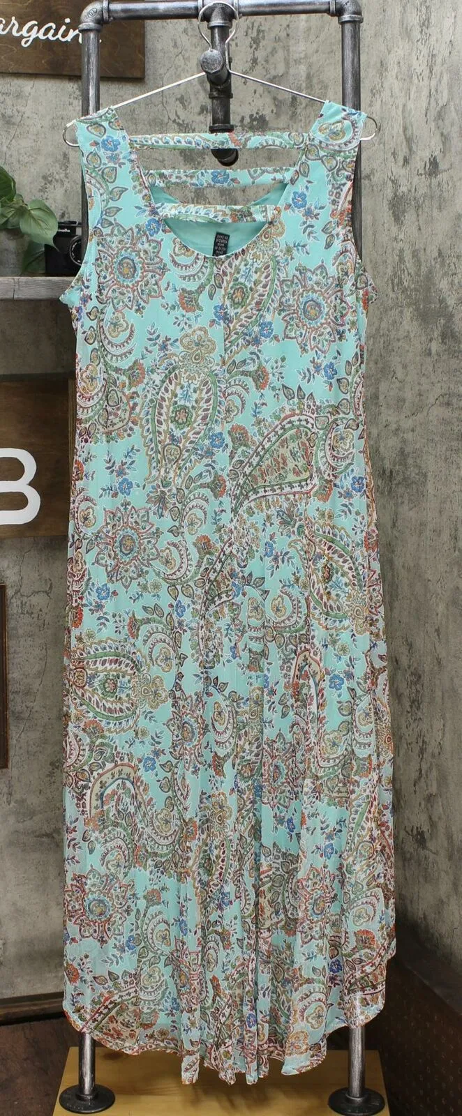 NWT Nina Leonard Womens Sleeveless Printed Power Mesh Dress. 690146 X-Small