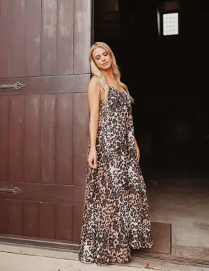 Panama Leopard Maxi Dress