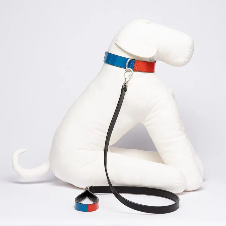 Patent Leather Rugby Collar