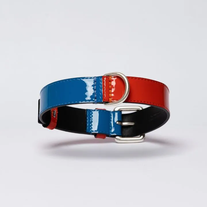 Patent Leather Rugby Collar