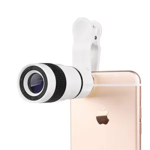 Powstro Camera lens for iPhone 6 6s 8X Zoom Telescope Telephoto Camera Lens with Clip for Samsung & for HTC and Other smartphone