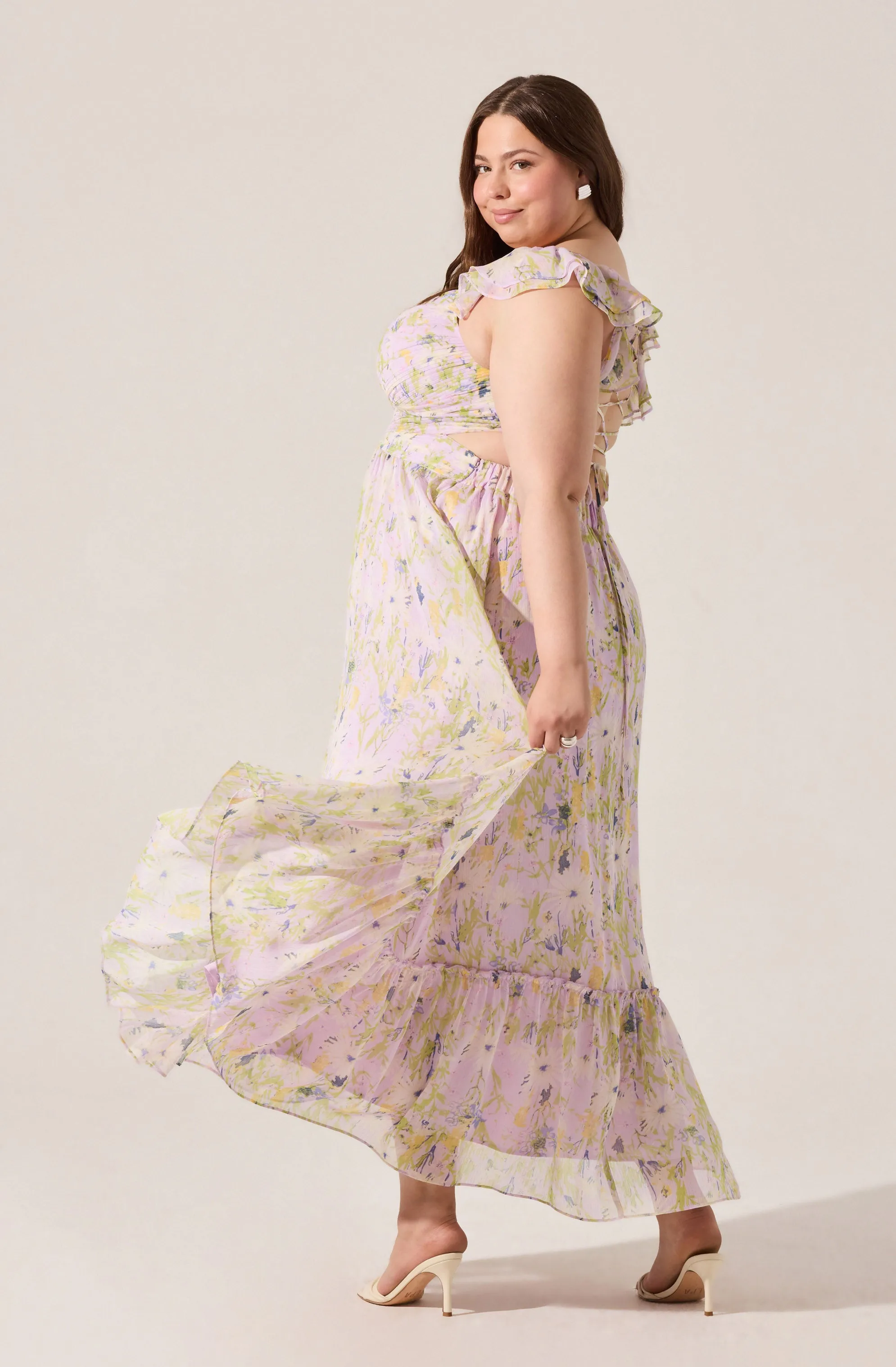 Primrose Floral Strappy Back Maxi Dress