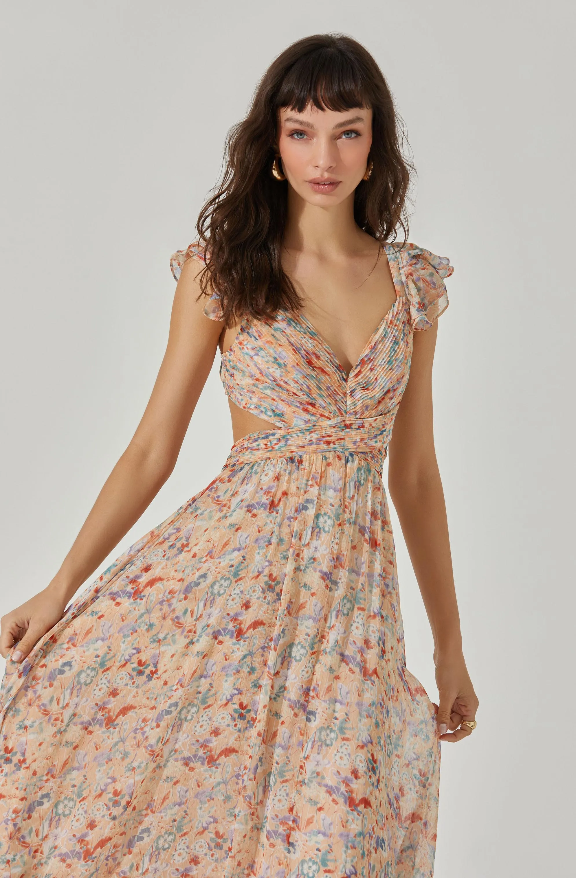 Primrose Floral Strappy Back Maxi Dress