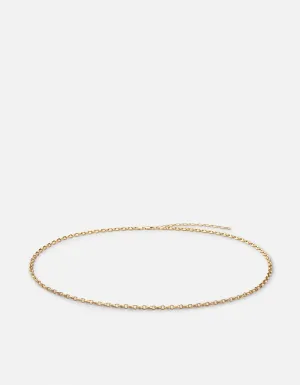 Pyper Link Puff Waist Chain, Gold Vermeil