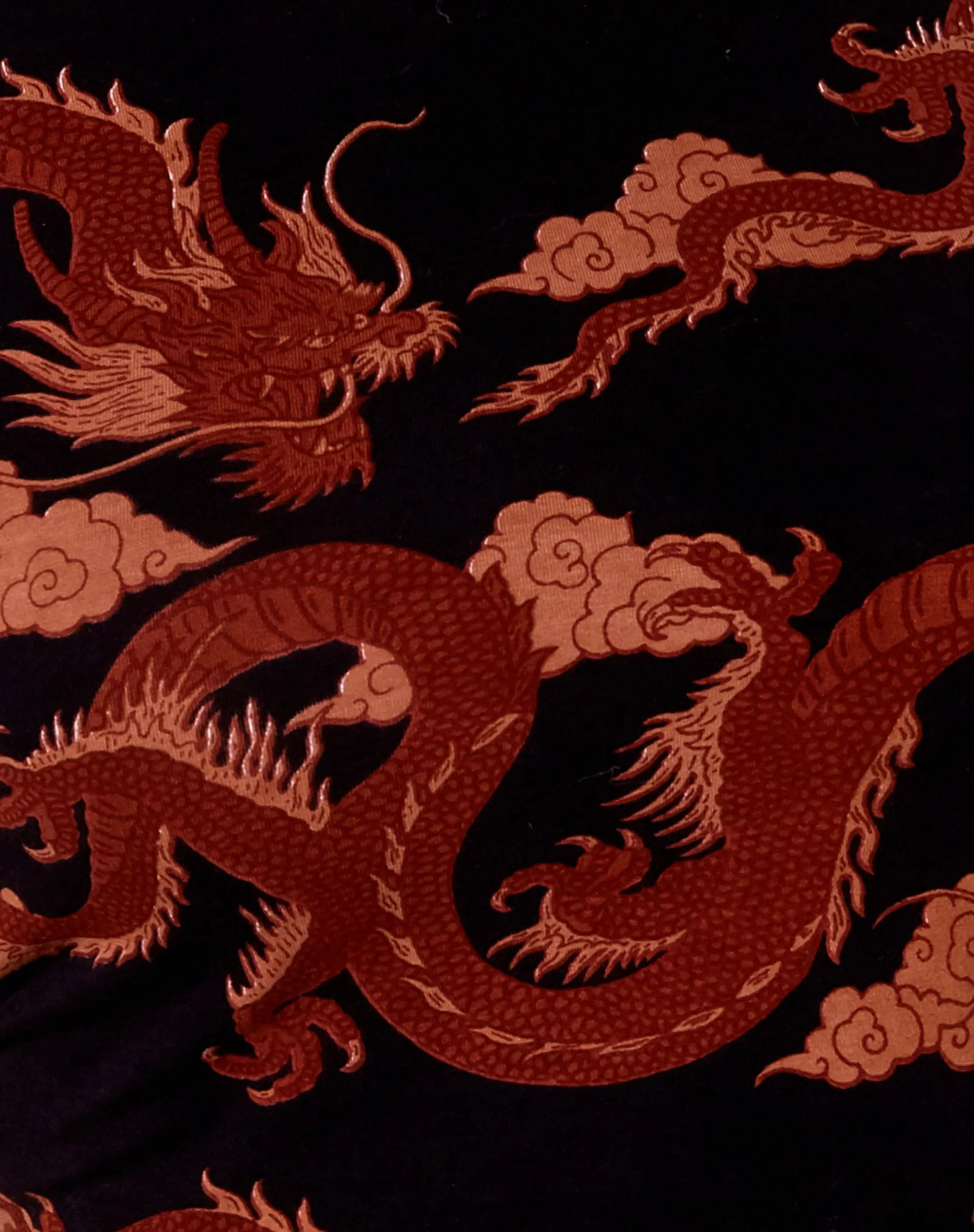 Que Backless Top in Tonal Dragon Orange