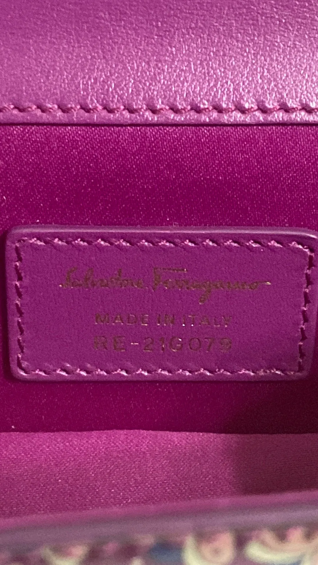 Rare Salvatore Ferragamo Patent Leather Mini Vara Bag In Ladybug Print
