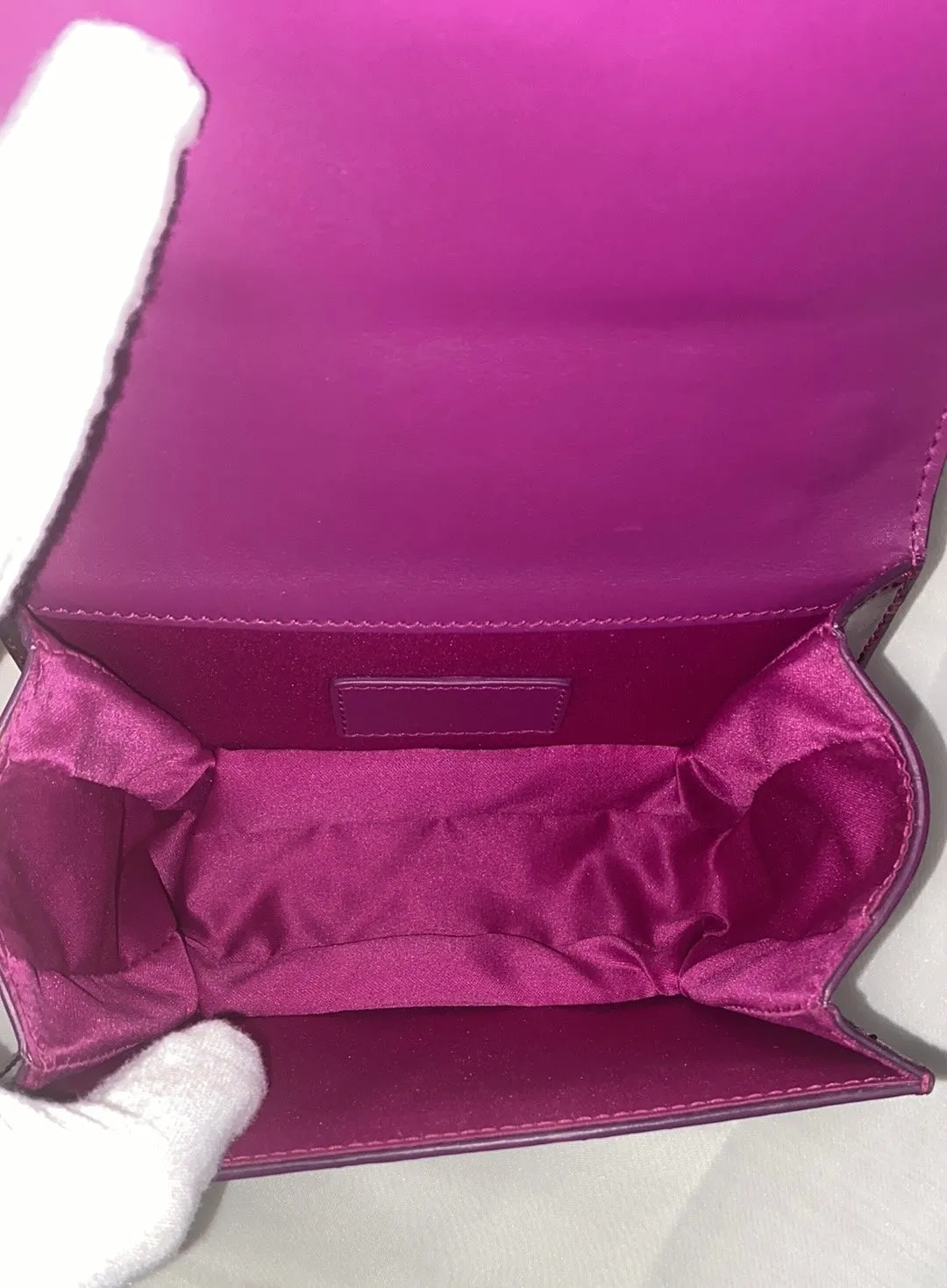 Rare Salvatore Ferragamo Patent Leather Mini Vara Bag In Ladybug Print