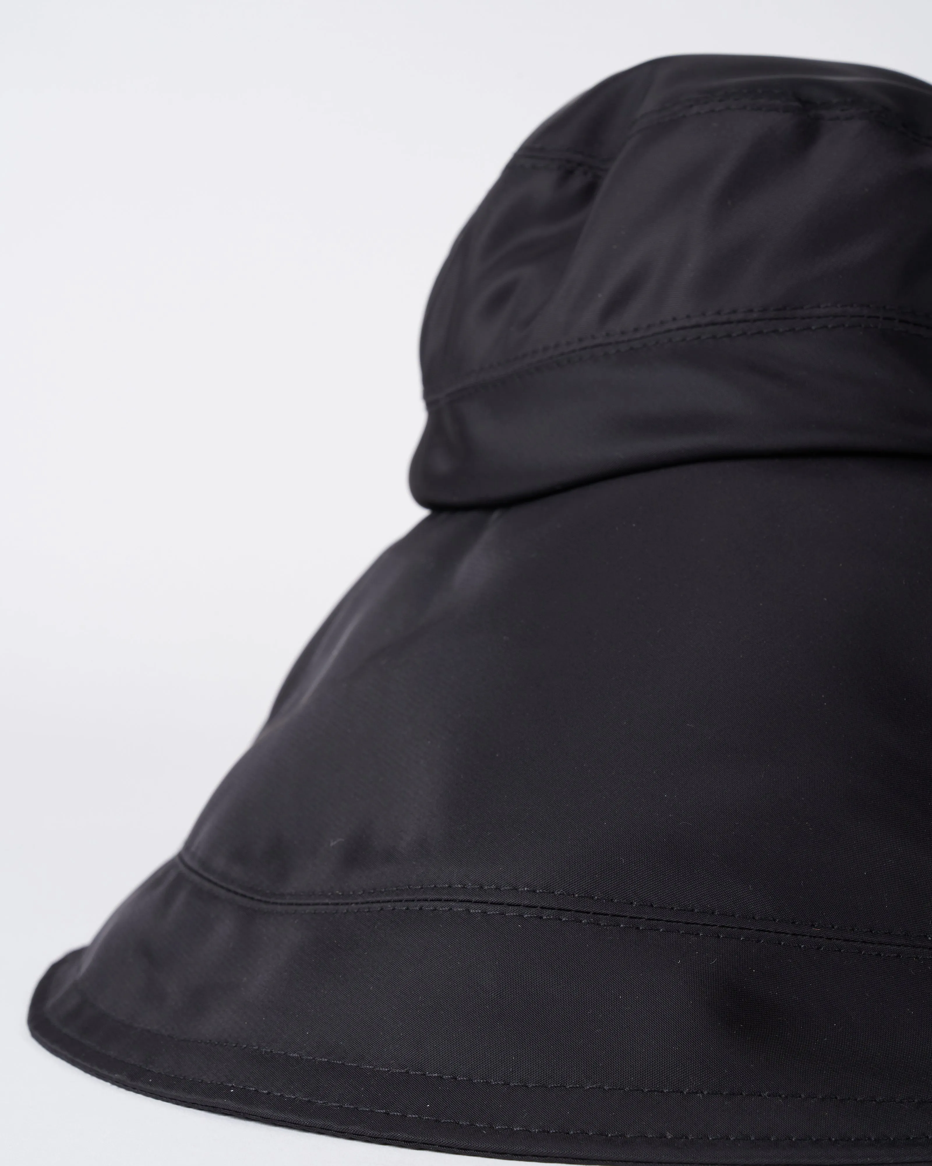 re-noseslide rain hat - black