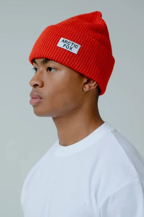 RECYCLED BOTTLE BEANIE || SUN KISSED CORAL