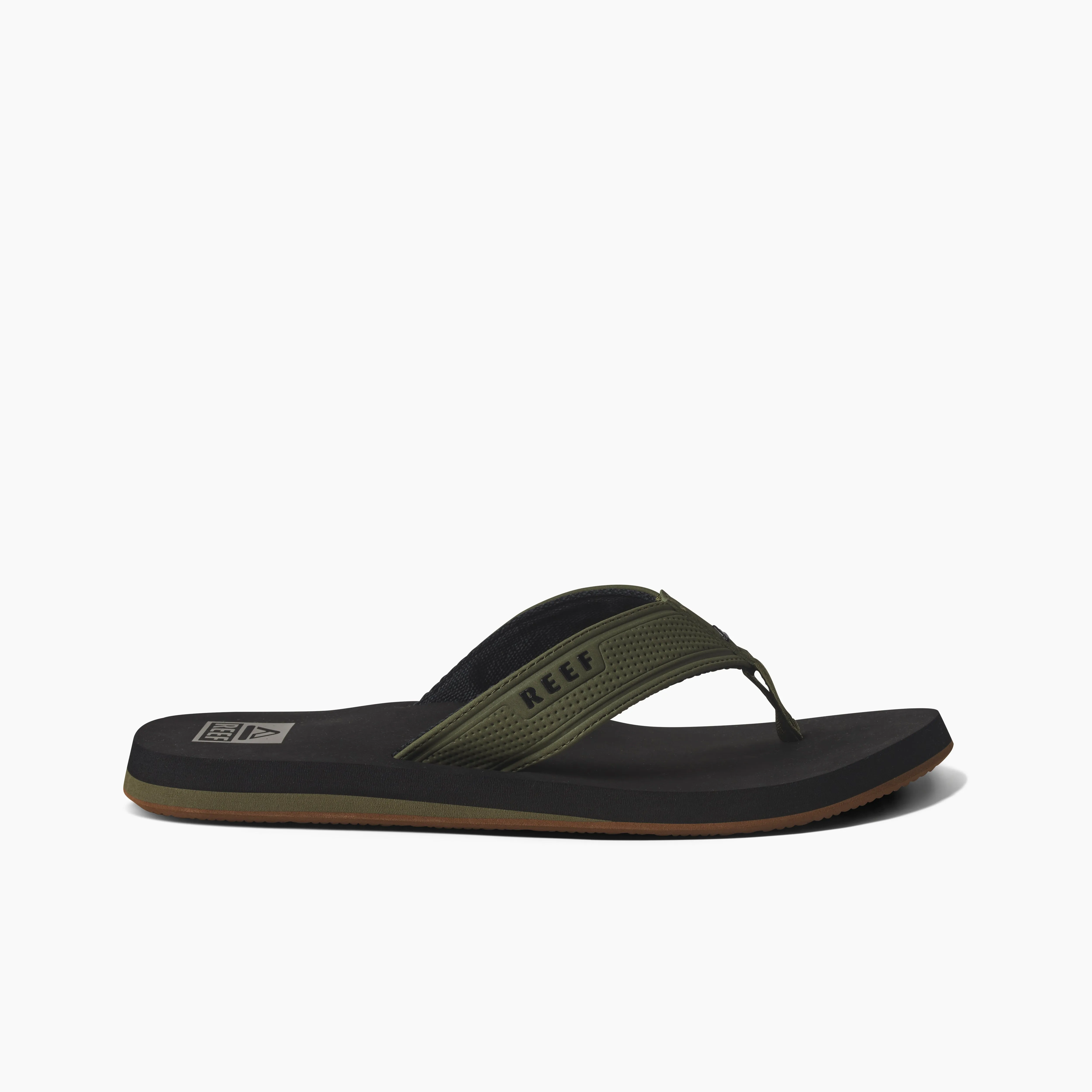 REEF THE LAYBACK MEN'S SANDALS - BLACK/OLIVE