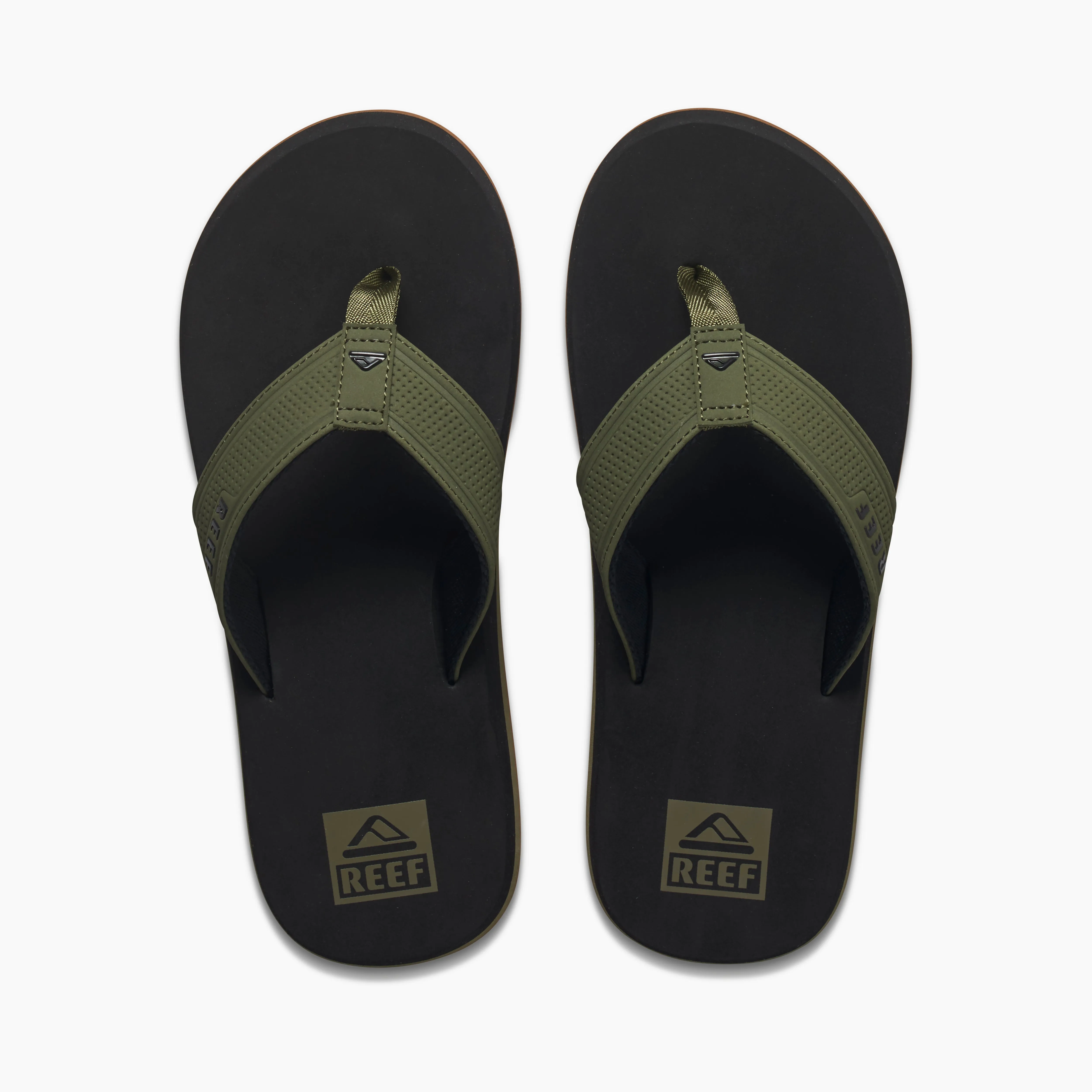 REEF THE LAYBACK MEN'S SANDALS - BLACK/OLIVE