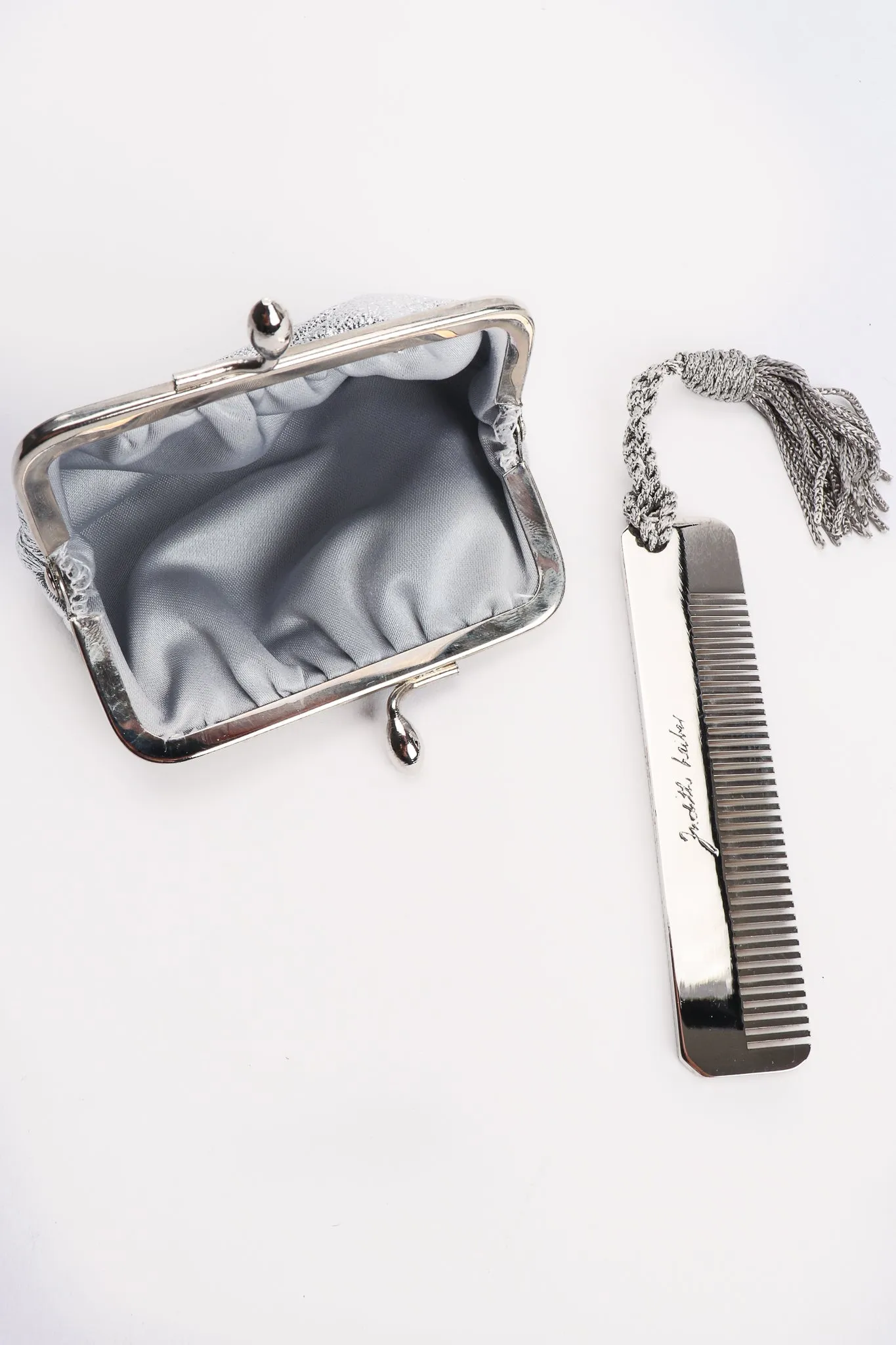 Rhinestone Scalloped Clutch