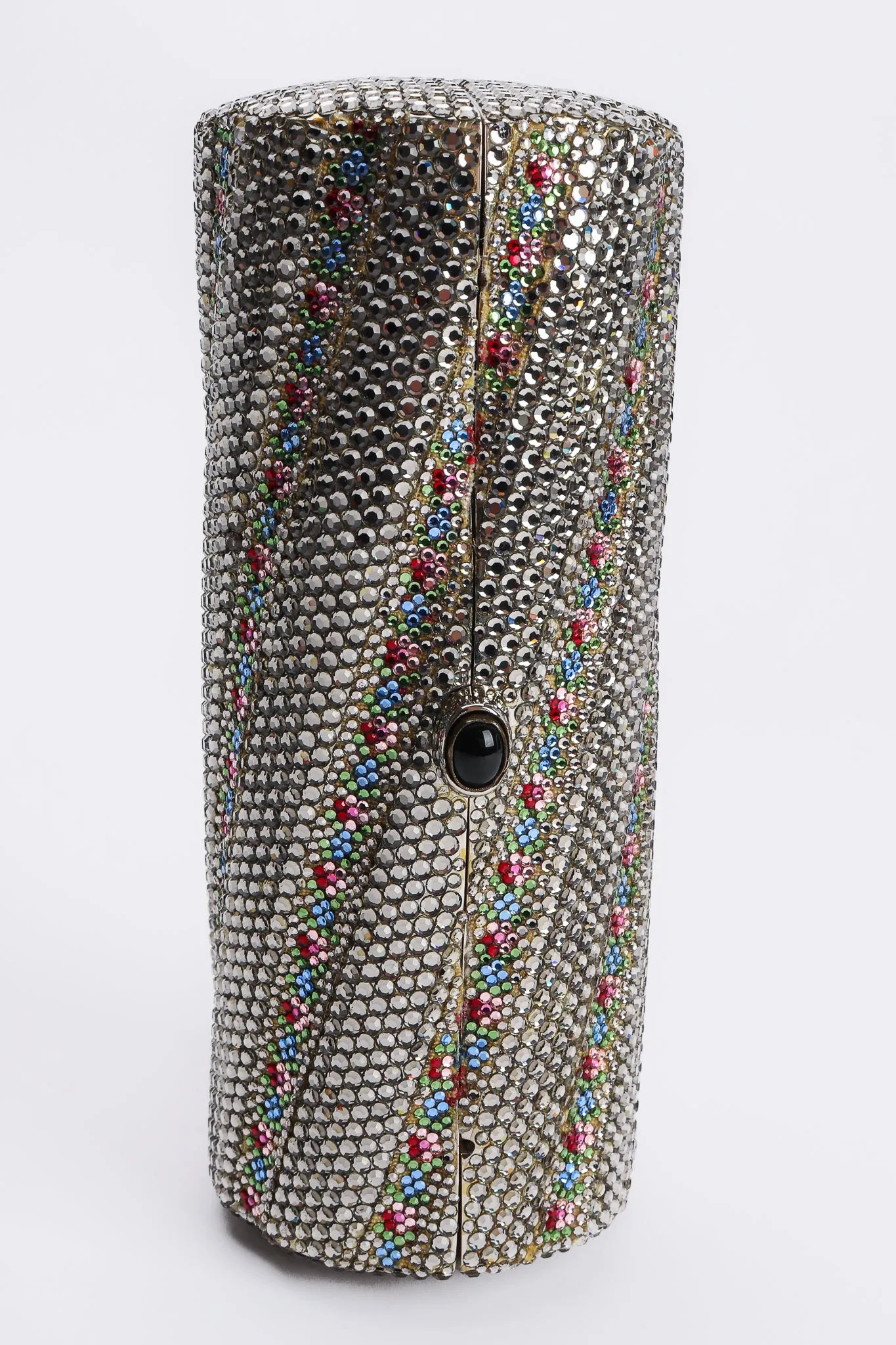 Rhinestone Scalloped Clutch