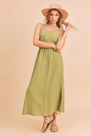 Round Neck Sleeveless Tank Dress