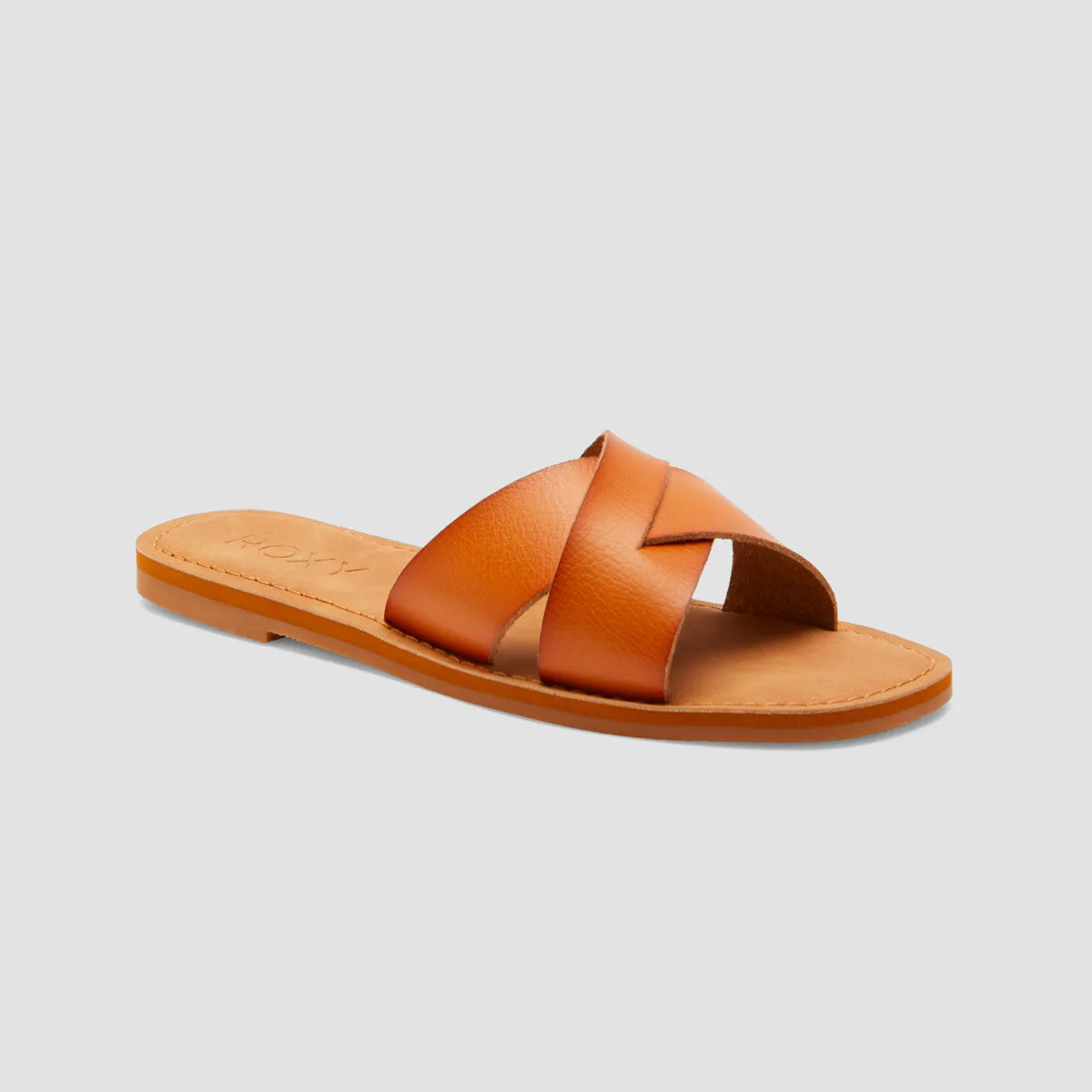 Roxy Andreya Slide Sandals Tan - Womens