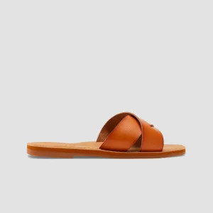 Roxy Andreya Slide Sandals Tan - Womens