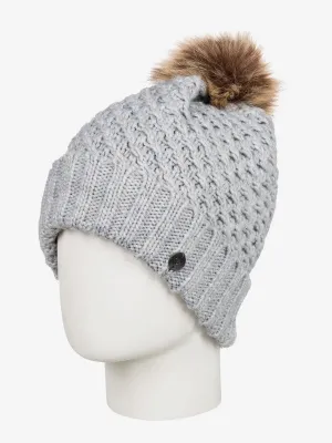 Roxy Womens Blizzard Beanie - Heather Grey