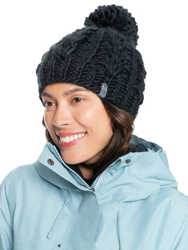 Roxy Womens Winter Beanie - True Black